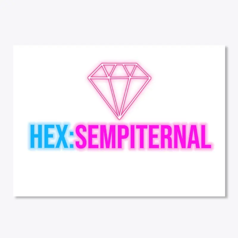 HEX STICKER PINK