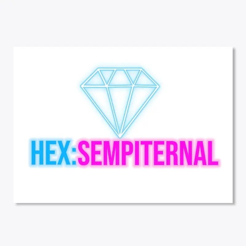 HEX STICKER BLUE